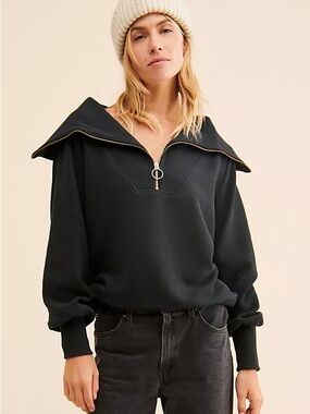 Varley Vine Half Zip Black